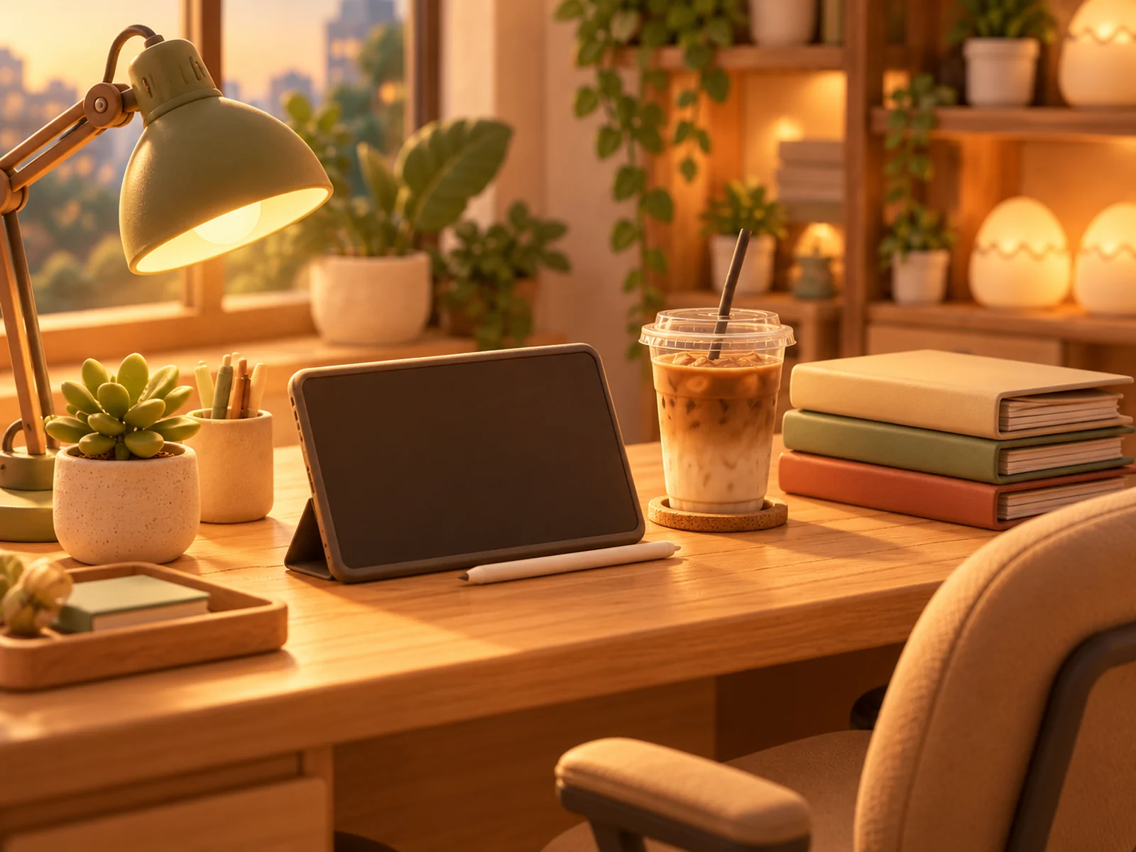 James's desk