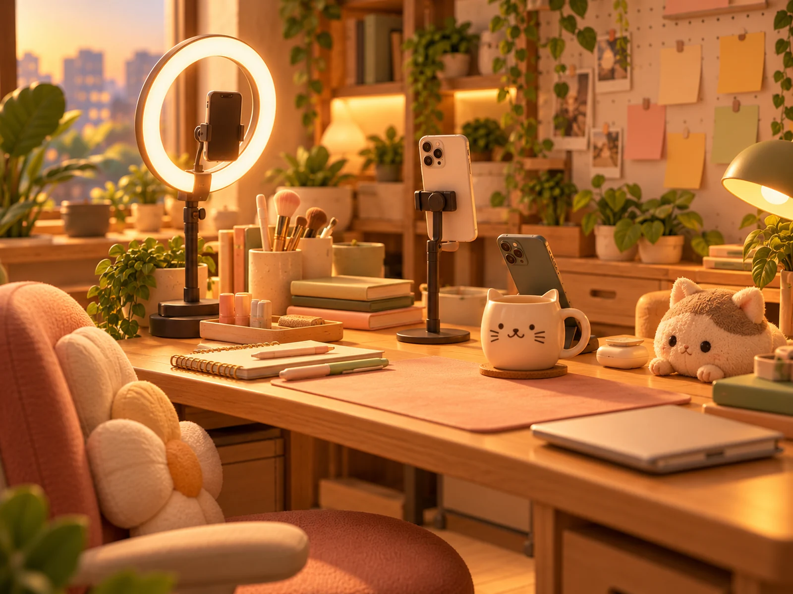 Mia's desk