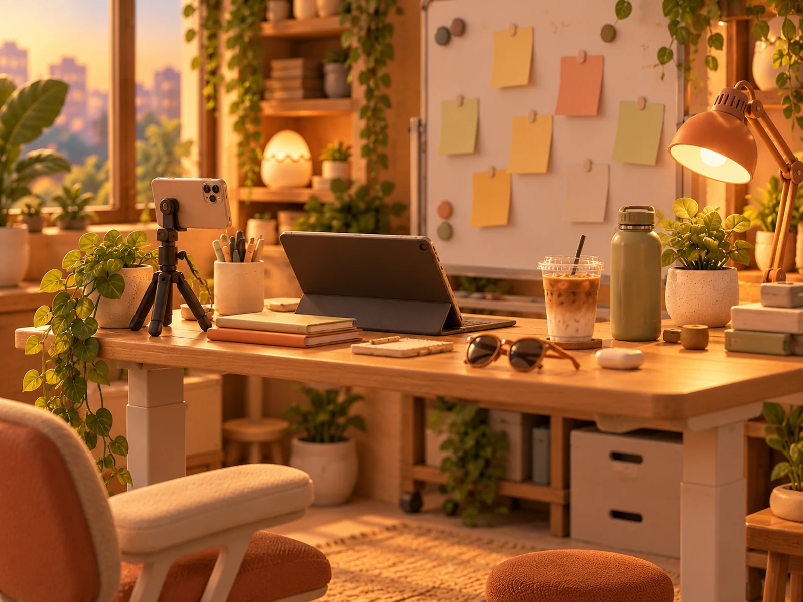 Zoe's desk